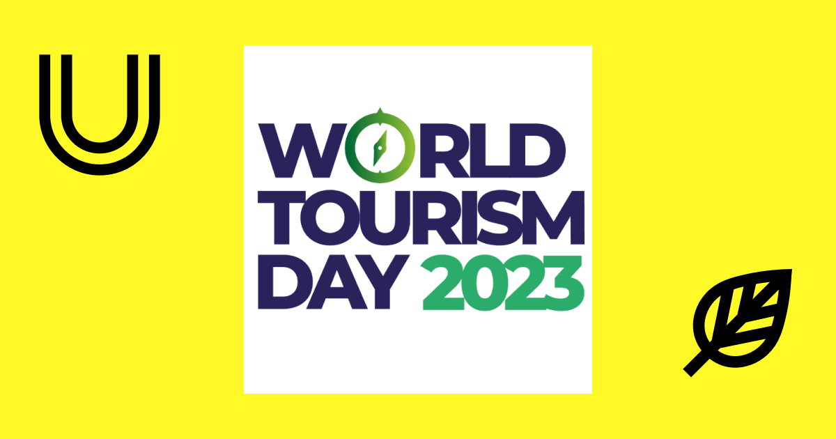 world tourism day logo with ultimate logo