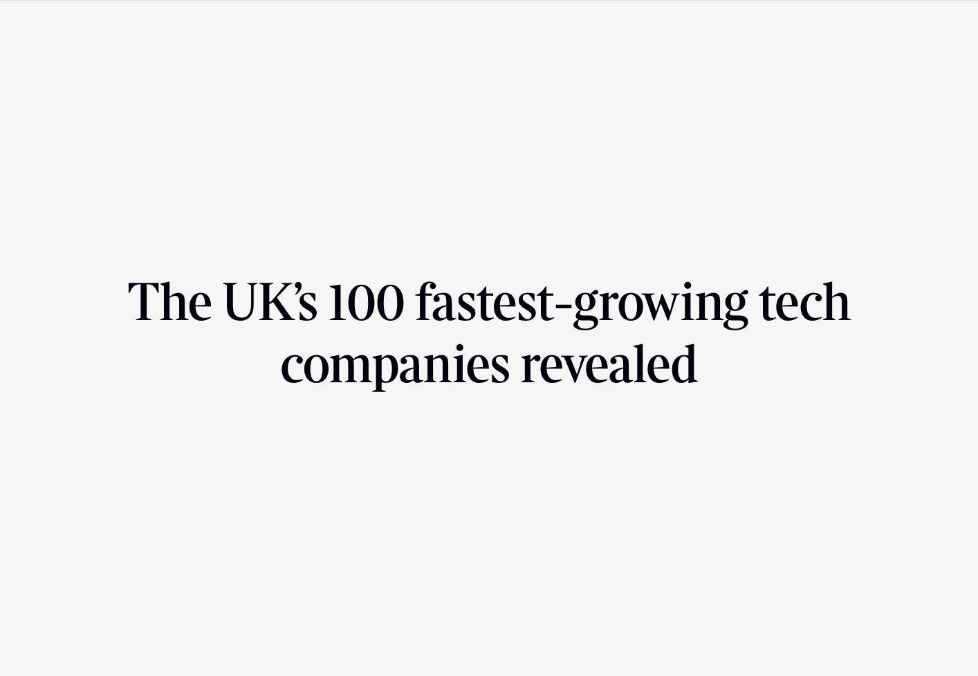 Client ITS named in the 2026 Sunday Times 100 Tech List
